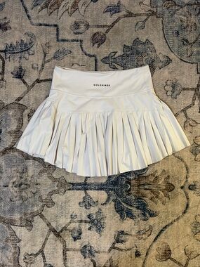 White Pleated Tennis Skirt